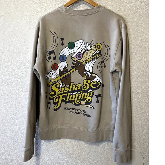 Lizzo You're Special Concert Tour Merch Crew Neck Graphic Sweatshirt Beige Small - Picture 4 of 13